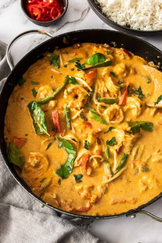 Fish and Prawn Panang Curry